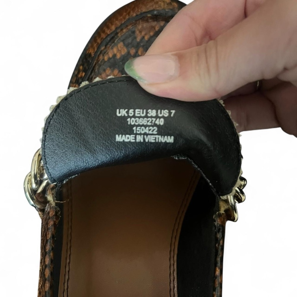 ASOS Design Women’s Chunky Mid-heel Loafers 7 - Picture 8 of 8